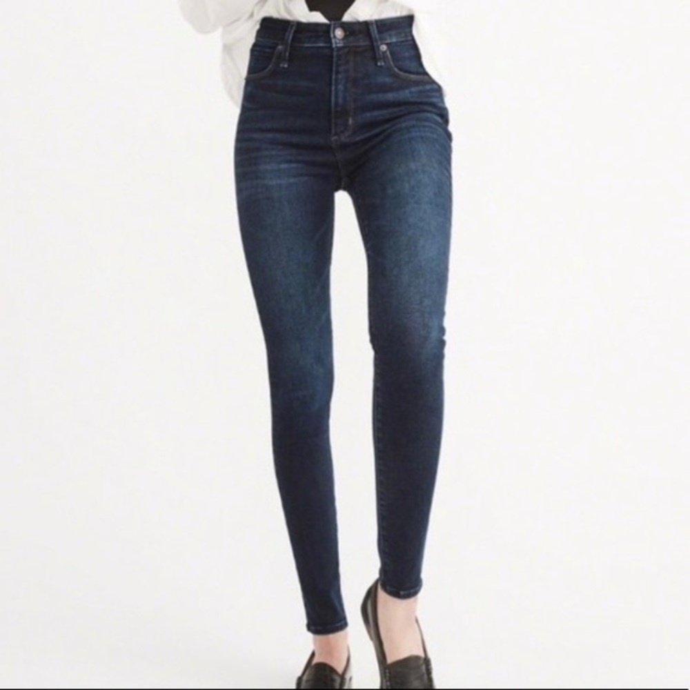A&F Super Skinny High Rise Jeans